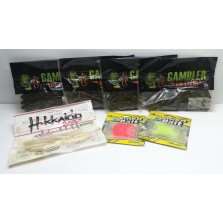 Lotto Gomme assortite - Soft bait - recupero alluvione - Pesca - CD762