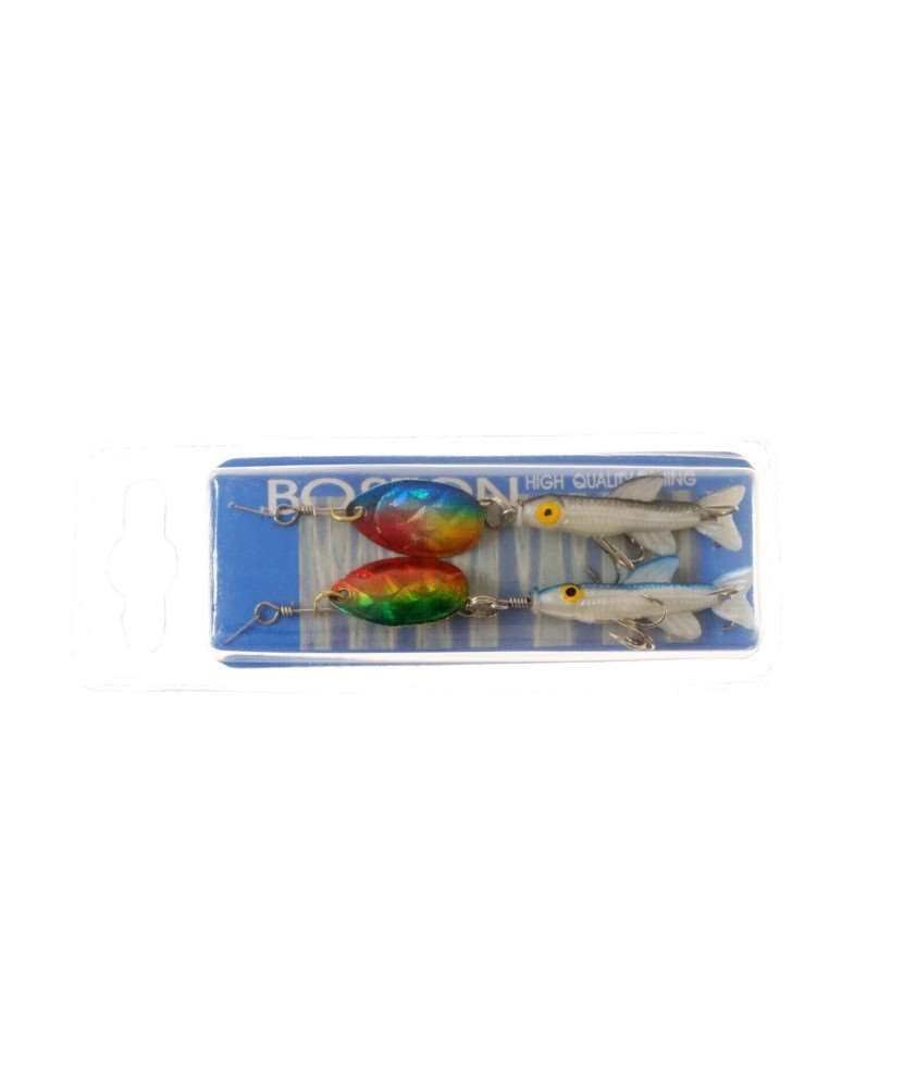 BOSTON - 2 Cucchiaini con pesciolino - CY5201 - Minnow Spinner - AZ472