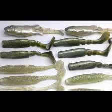 Lotto Gomme assortite - Soft bait - recupero alluvione - Pesca - CD775