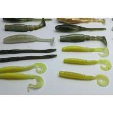 Lotto Gomme assortite - Soft bait - recupero alluvione - Pesca - CD759