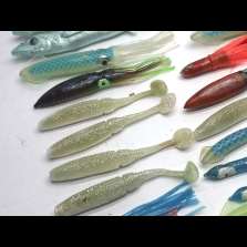 Lotto Gomme assortite - Soft bait - recupero alluvione - Pesca - CD770