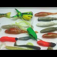 Lotto Gomme assortite - Soft bait - recupero alluvione - Pesca - CD779