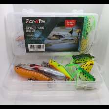 Kit Spinning - 6 Lures + Box - Bass Luccio - CD819