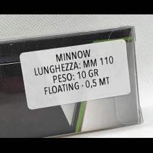 Minnow VIPER Akara - 110 mm - 10 g - Azione Floating 0,5 m - CD790