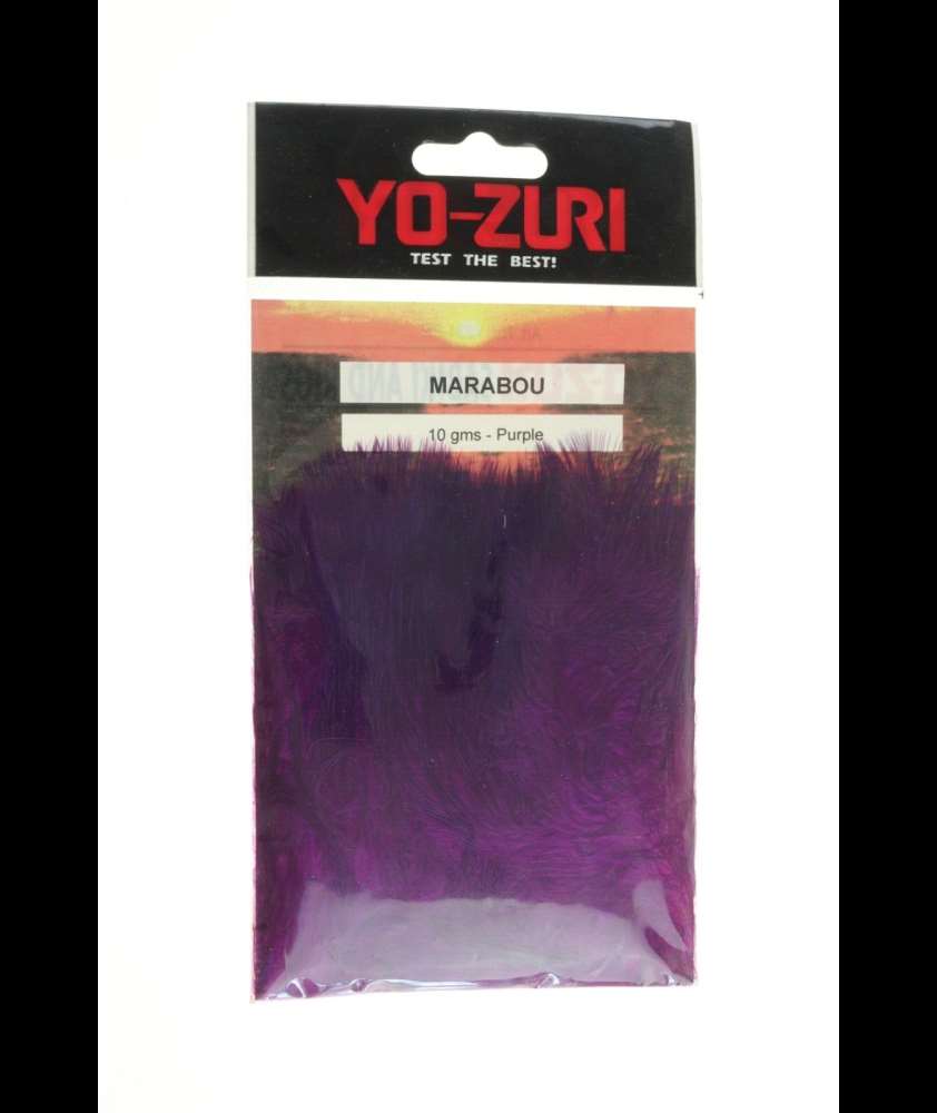 YO-ZURI - Piume MARABOU Purple per costruzione esche - Y234-PP - AZ488