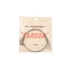 CARSON Wire snelled - Stainless Steel - Beak Hooks - Size 6 - 30 Lbs - AZ496