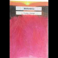 YO-ZURI - Piume MARABOU Orange per costruzione esche - Y234-O - AZ490