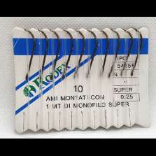 30 Ami montati con 1 metro filo super 0.25 - 5435B - N. 4 - RODEX CD913