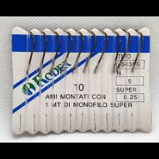 30 Ami montati con 1 metro filo super 0.25 - 5435B - N. 5 - CD918