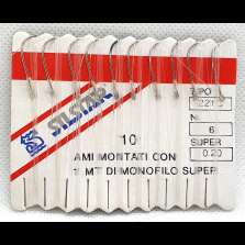 50 Ami montati con 1 metro filo super 0.20/0.25 - 221C/515N/5435B - N. 6 - CD925