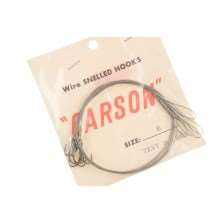 CARSON Wire snelled - Stainless Steel - Beak Hooks - Size 6 - 30 Lbs - AZ496