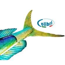 COLIBRI Decorazione Parete a forma di pesce Dorado 99 x 27 cm IDEA REGALO AZ243