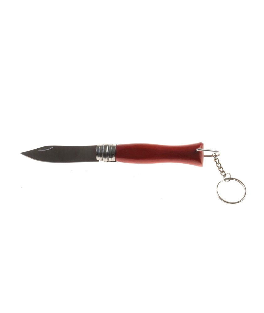 Coltellino tipo Opinel richiudibile manico in legno rosso - 16 cm  - AZ538