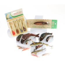 LOTTO da 18 VINTAGE LURES - GOOD CONDITIONS - VARIE MISURE -  AZ580