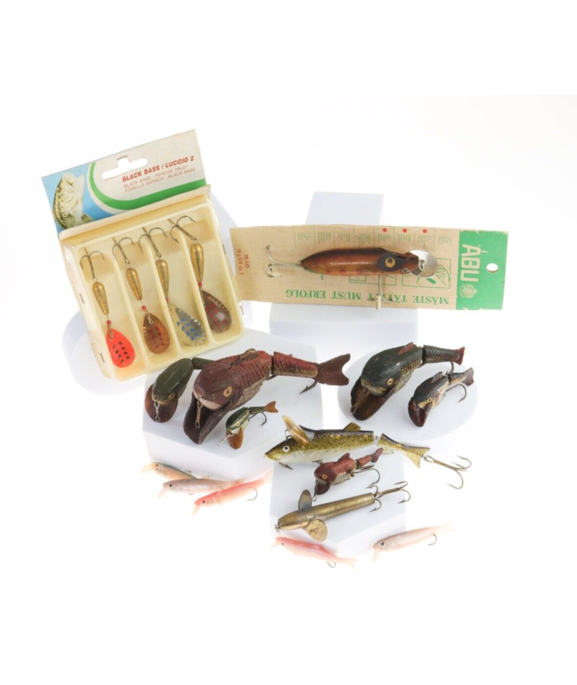 LOTTO da 18 VINTAGE LURES - GOOD CONDITIONS - VARIE MISURE -  AZ580