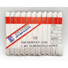 40 Ami montati con 1 metro filo super 0.16 - 221C - N. 11 - CD935