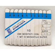 40 Ami montati con 1 metro monofilo 0.14 - 505 - N. 12 - CD939