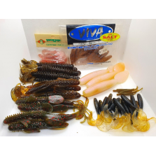 Lotto Gomme assortite - Soft bait - Esche morbide - Pesca - CD972