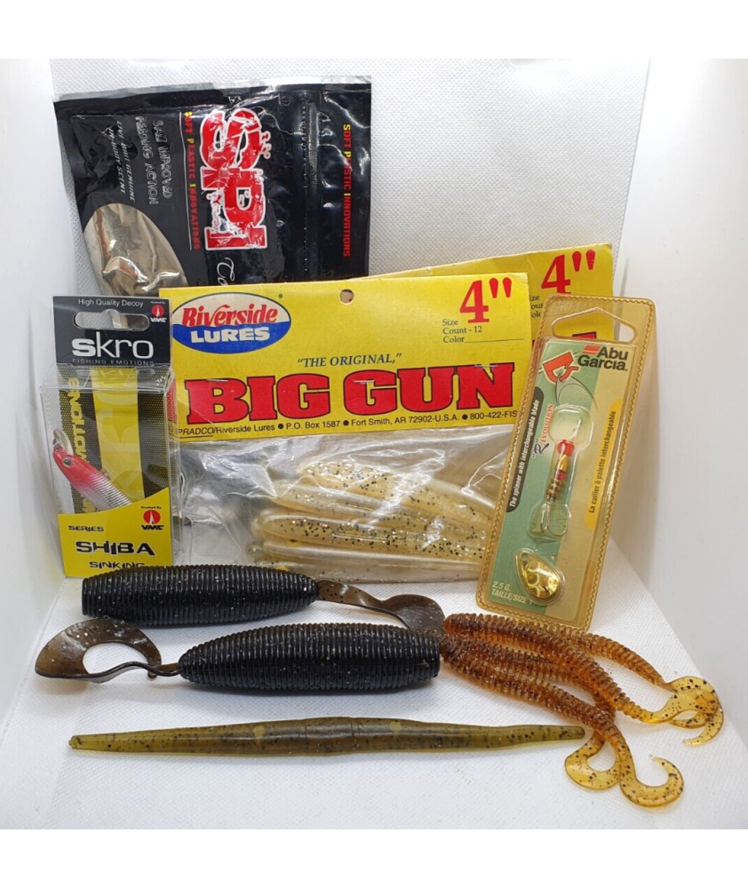 Lotto Gomme assortite - Soft bait - Esche morbide + Extra! - Pesca - CD973