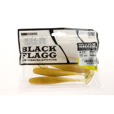 BLACK FLAGG - Slikk Shad BF006 - 4.75" - 12 cm - Gold Forage Shad  4 pz - AZ614