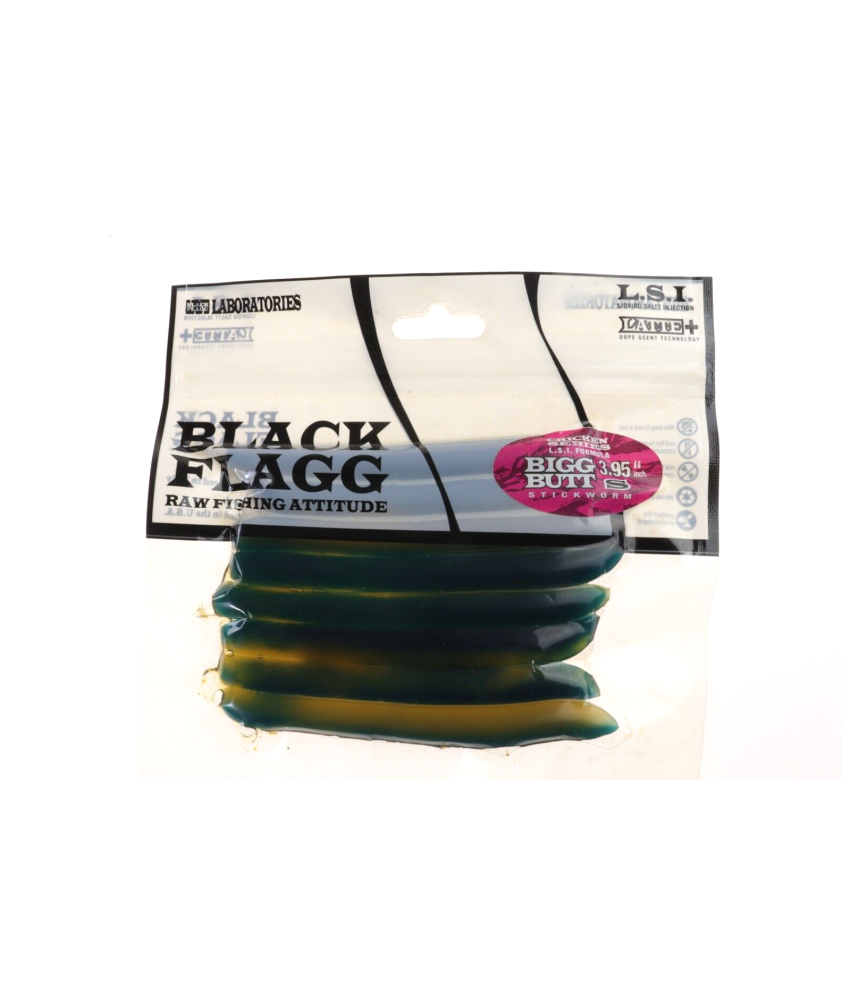 BLACK FLAGG - Big Butt S - 131 - 3.95" - 10 cm - Sure Shad - 7 pezzi - AZ633