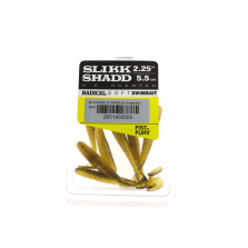 BLACK FLAGG Slikk Shadd BF005 - 2.25" - 5.5 cm Gold Forage Shad 7 pezzi - AZ641