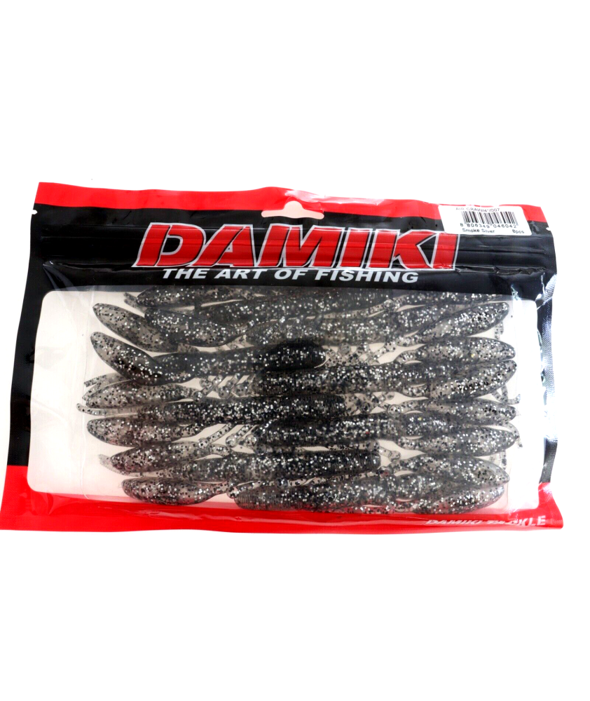 DAMIKI - Air Craw - 4" - 10 cm - Smoke Silver - 8 pezzi - AZ657