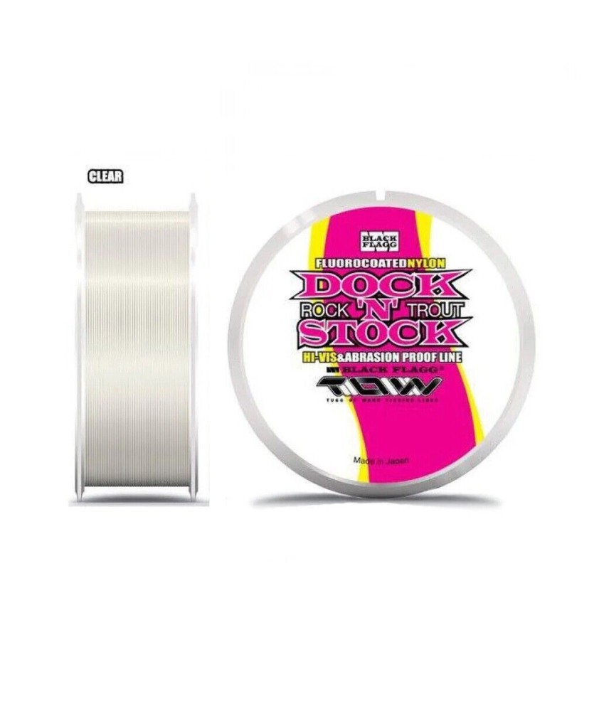 BLACKFLAGG - FLUOROCOATED DOCK ROCK'N' TROUT STOCK - Clear - 150 mt - AZ660