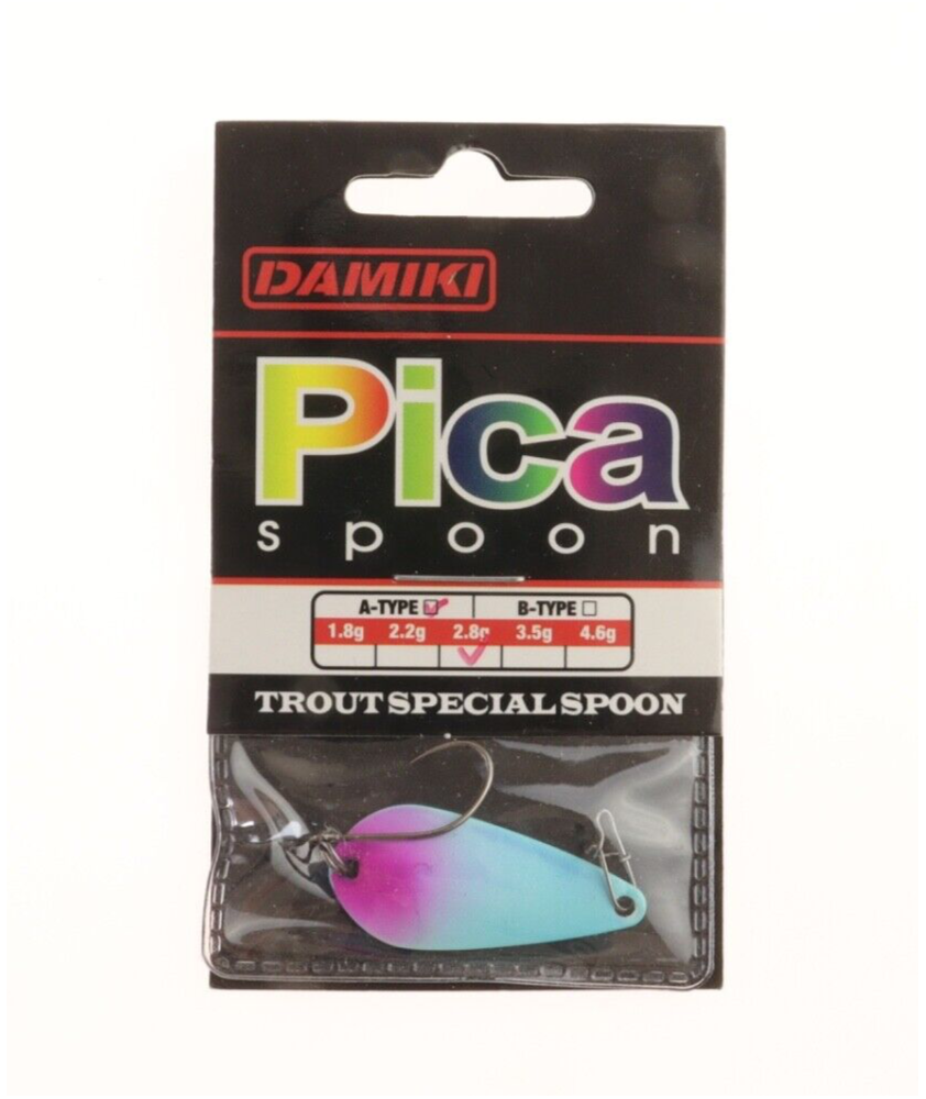 DAMIKI - PICA Micro SPOON - Trout Special - 2.8 g - Baby Blue Pink  - AZ718