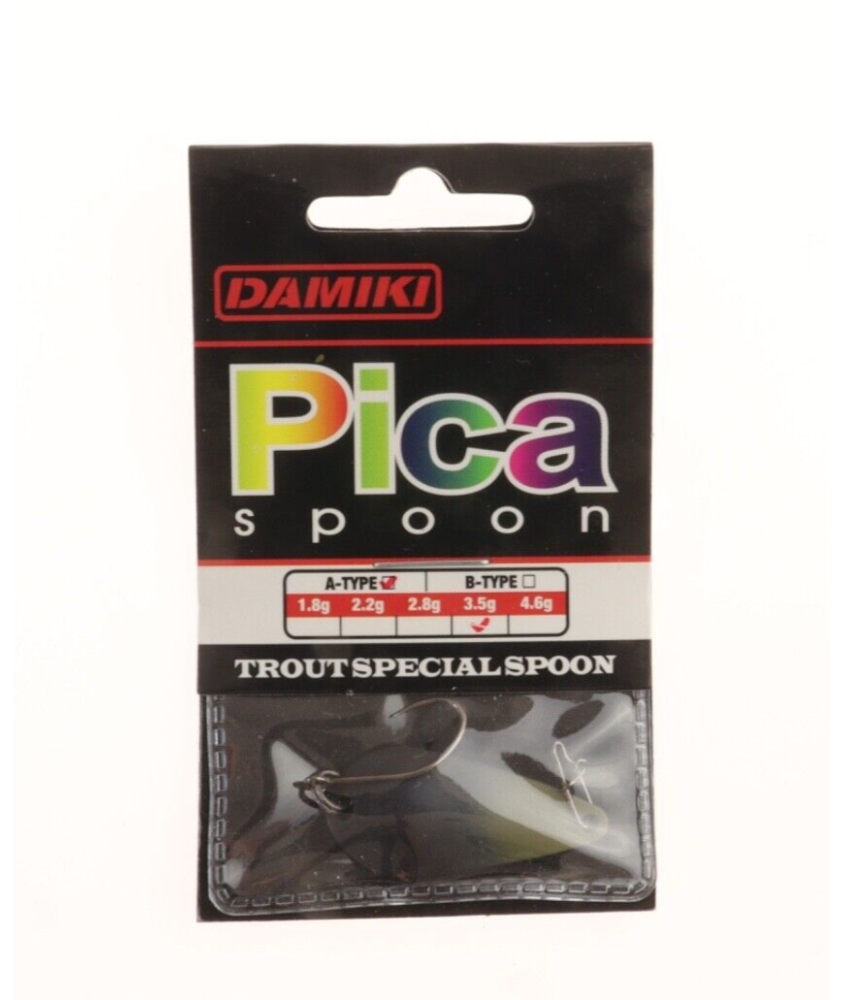 DAMIKI - PICA Micro SPOON - Trout Special 3.5 g - A Type - Mud Black - AZ724