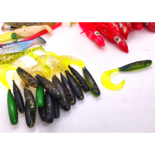 Lotto Gomme assortite - Soft bait - Esche morbide - Pesca - CD966