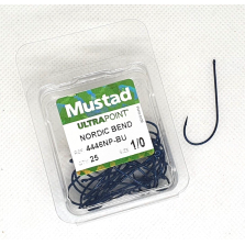 Ami da pesca con occhiello MUSTAD - Ref. 4446NP-BU - Size 1/0 - Pezzi 25 - EF87