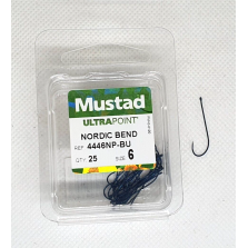 Ami da pesca con occhiello MUSTAD - Ref. 4446NP-BU - Size 6 - Pezzi 25 - EF89