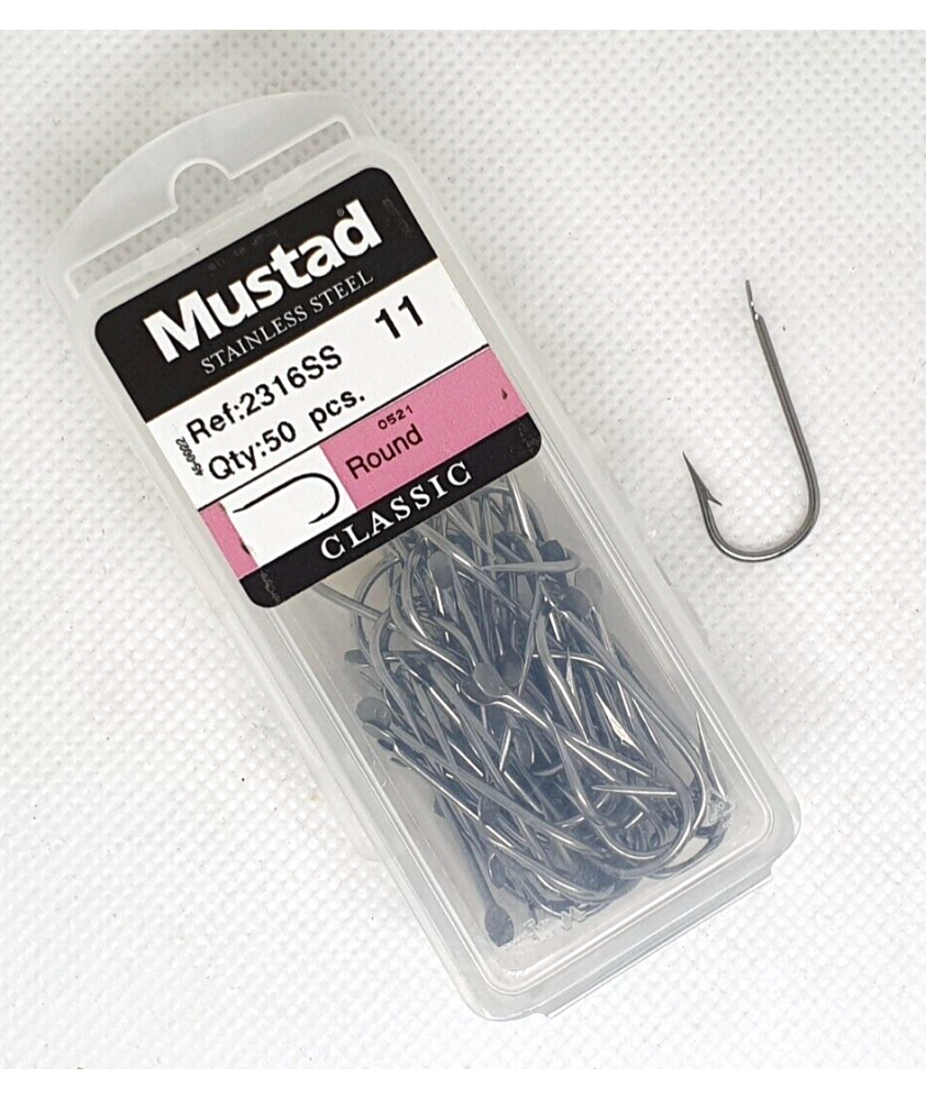 Ami da pesca MUSTAD - Ref. 2316SS - Size 11 - Pezzi 50 - EF92