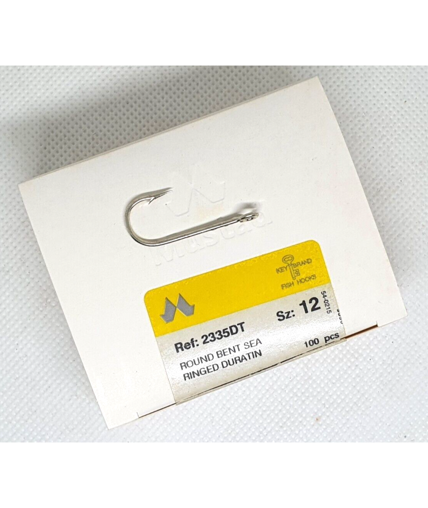 Ami da pesca con occhiello MUSTAD - Ref. 2335DT - Size 12 - Pezzi 100 - EF96