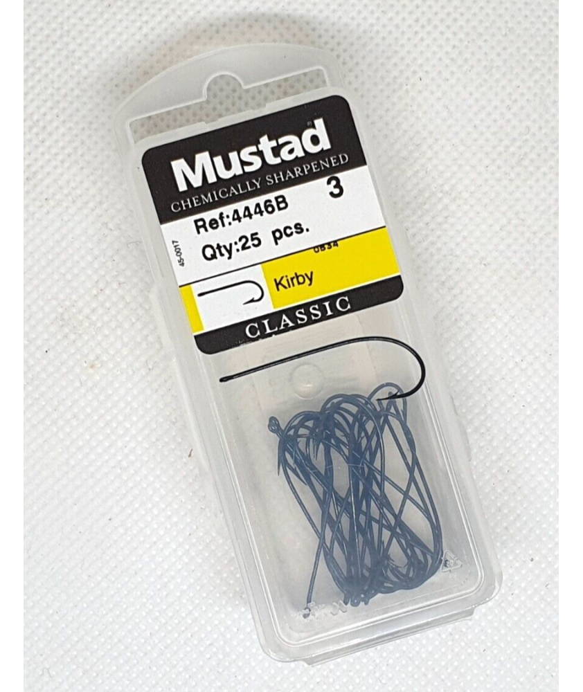 Ami da pesca con occhiello MUSTAD - Ref. 446B - Size 3 - Pezzi 25 - EF103