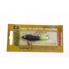 DAMIKI Minnow - Pirami 55S/009-1  - 3,5 g - 55 mm - Sinking - Green Tail - AZ610