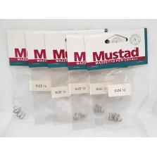 5 Pezzi - Mazzetto per cefali - MUSTAD - Size 12 - EF138