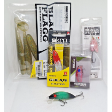 Lotto di 4 esche Lago Trota Bass + 1 Real Winner Originale Nuovo - EF175