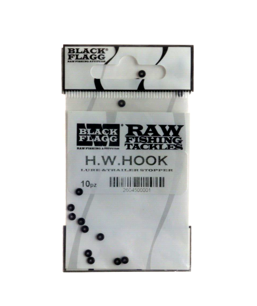 BLACK FLAGG - RAW FISHING TACKLES - H.W. HOOK - 10 pezzi - AZ831