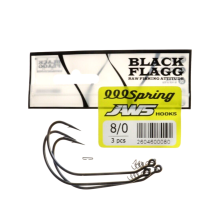 BLACK FLAGG - SPRING JAWS HOOKS - Size 8/0 - 3 pezzi - AZ833