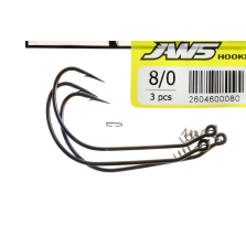 BLACK FLAGG - SPRING JAWS HOOKS - Size 8/0 - 3 pezzi - AZ833