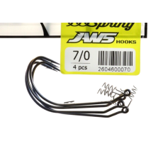 BLACK FLAGG - SPRING JAWS HOOKS - Size 7/0 - 4 pezzi - AZ834