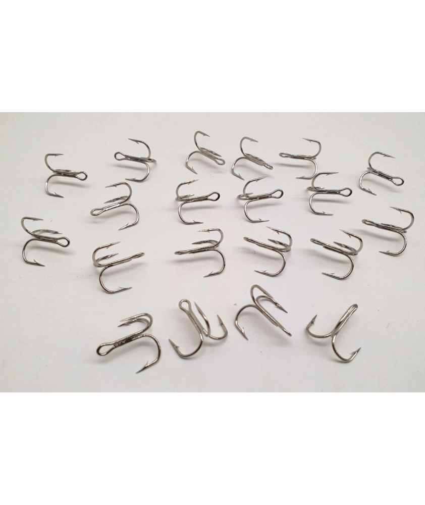 20 Pezzi Ancorette MUSTAD - Ref. 35657 Nickelplated - Size 6 - EF368