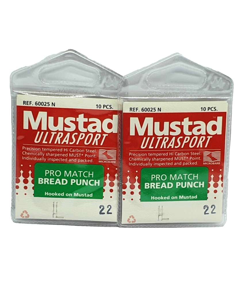 2 Bustine da 10 pezzi - Ami MUSTAD Ultrasport - Ref. 60025N - Size 22 - EF391