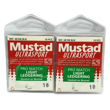 2 Bustine da 10 pezzi - Ami MUSTAD Ultrasport - Ref. 60100BLN - Size 18 - EF392