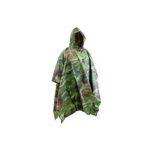 Poncho impermeabile design militare - poliestere UNISEX - con custodia - AZ876A