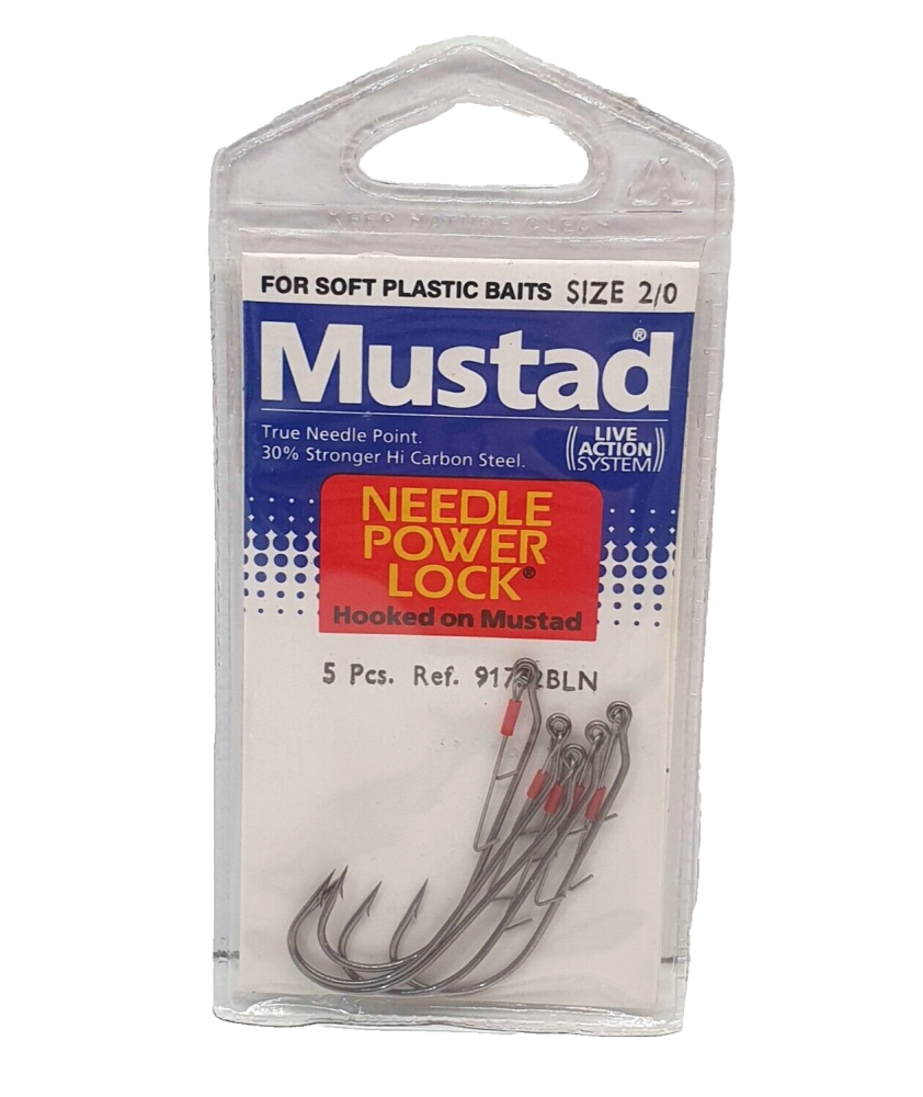 Ami MUSTAD - Ref. 91752BLN - Size 2/0 - Pezzi 5 - Black Bass EF406