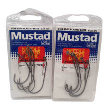 2 Bustine da 5 Pezzi - Ami MUSTAD - Ref. 91752BLN - Size 4/0 - Black Bass EF409