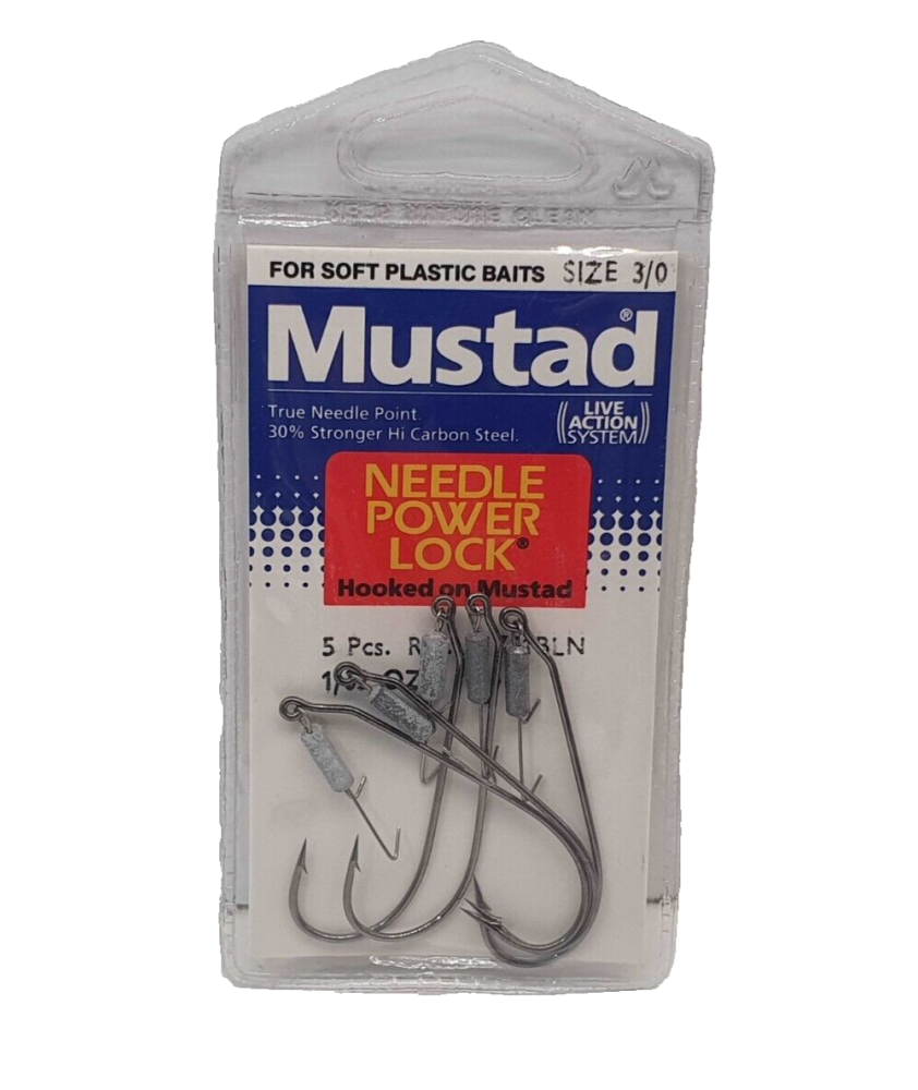 Ami MUSTAD - Ref. 91761BLN - Size 3/0 - Pezzi 5 - Black Bass EF414